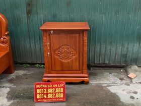 Giường vòm trơn hoa Lan Tây gõ đỏ 180x200cm 18 tab giường gỗ gõ đỏ