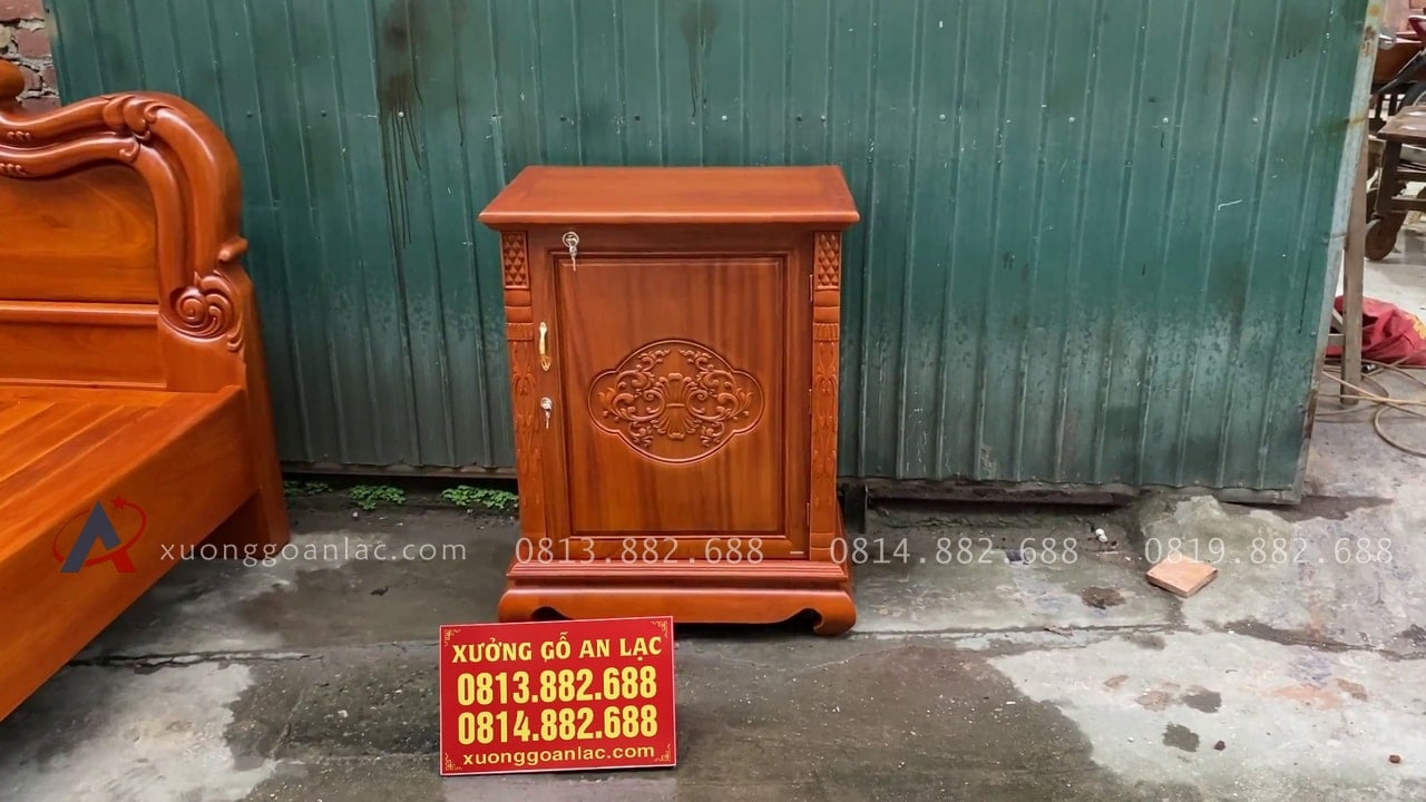 Giường vòm trơn hoa Lan Tây gõ đỏ 180x200cm 28 tab giường gỗ gõ đỏ