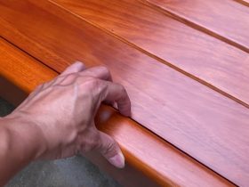 Giường vòm trơn hoa Lan Tây gõ đỏ 180x200cm 16 vài giường dày 5cm