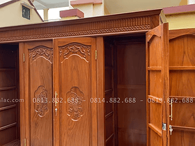 Mẫu tủ áo 4 cánh gỗ gõ đỏ hàng víp 11 mẫu tủ chương bằng chạm chữ x