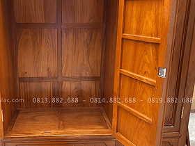 Mẫu tủ áo 4 cánh gỗ gõ đỏ hàng víp 15 tủ quần áo cánh khung tranh