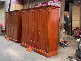 Nội thất phòng ngủ 19 mẫu tủ quần áo 3 buồng 4 cánh