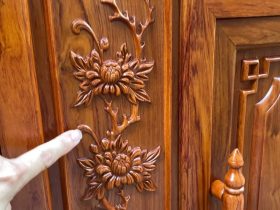 đường nét hoa văn đục nảy nền