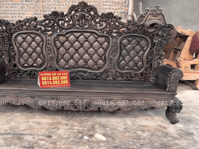 Bàn giao bộ bàn ghế hoàng gia tân cổ điển gỗ mun hoa Lào 8 món cho Chú Nhiệm - Nam Định 17 mẫu đoản dài louis hoàng gia