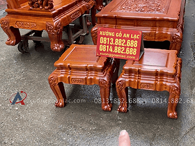 hai ghế đơn gỗ hương đá