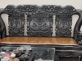 ghế Minh quốc đầu voi chiến đục tỉa tinh xảo