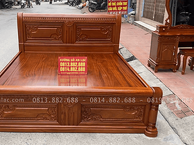 Combo giường ngủ chữ X và bàn trang điểm gỗ gõ đỏ 9 mẫu giường ngủ chữ X 1m8 x 2m