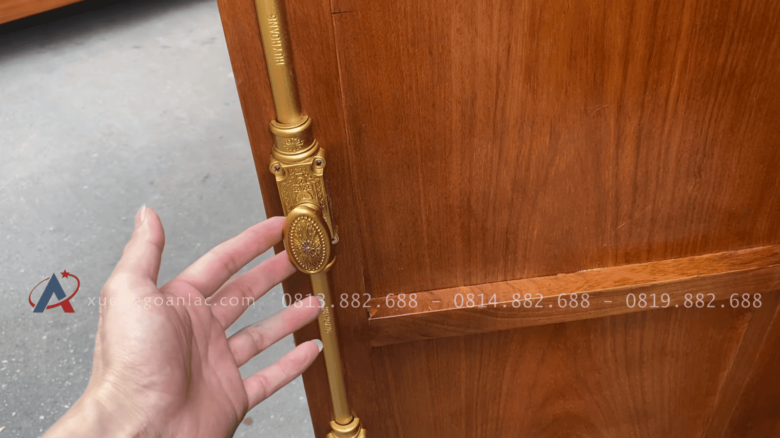 Bộ giường ngủ tủ áo cho phòng ngủ gỗ gõ đỏ 38 tủ quần áo phụ kiện đồng cao cấp