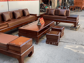 sofa chân hươu cong hàng vip gỗ hương đá