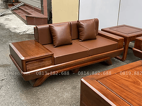 Bộ sofa chân chếch kê hình chữ U gỗ hương đá hàng siêu vip (Anh Đạt - Cao Bằng) 20 ghế đôi hiện đại sang trọn