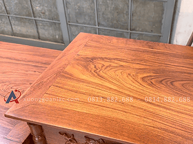 Combo kệ tivi cột nho đục tay dài 2m8 và đồng hồ cây hàng đặt kiểu hiện đại (Chú Hòa - Long Biên) 16 ván mặt kệ tivi liền tấm