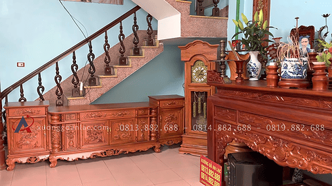 combo nội thất gỗ hương đá hàng vip