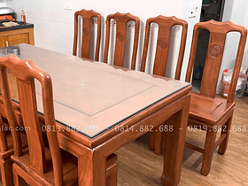 Combo nội thất gỗ hương đá hàng vip cho gia đình cô Hương ở Ninh Bình 18 bộ bàn ăn gỗ hương đá 8 ghế