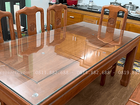Combo nội thất gỗ hương đá hàng vip cho gia đình cô Hương ở Ninh Bình 19 bàn ăn chữ nhật rộng rãi