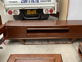 Mẫu kệ tivi sofa gỗ hương đá