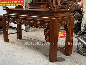 combo sofa, kệ tivi và án gian thờ gỗ hương đá