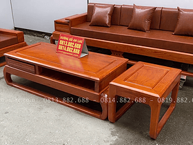 Combo sofa đùi gà full đệm da và kệ tivi giả nguyên khối gỗ hương đá vip (Anh Mạnh - Nam Định) 13 bộ sofa zito đùi gà 5 món