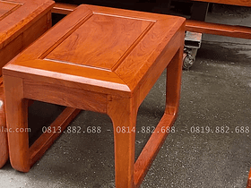 Combo sofa đùi gà full đệm da và kệ tivi giả nguyên khối gỗ hương đá vip (Anh Mạnh - Nam Định) 20 bàn con gỗ hương đá
