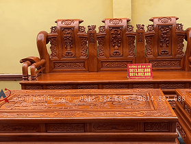 siêu phẩm bàn ghế tần thủy hoàng cột 16 chân 18 hàng vip