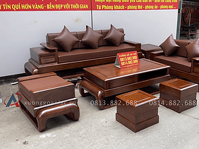 sofa đùi gà gỗ gõ đỏ