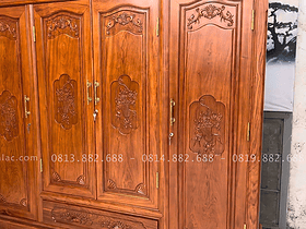 mẫu tủ đục hoa lá tây