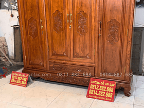 tủ có ngăn kéo hoa lá tây