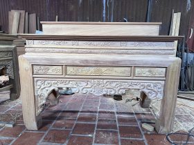 mẫu án gian thờ 2 cấp gỗ gõ