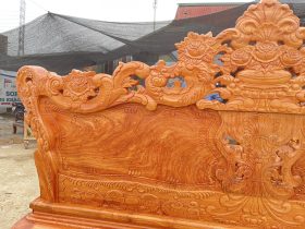 Bộ bàn ghế hoàng gia chân 14- 6 món gỗ hương đá cao cấp 25 bàn ghế hoàng gia gỗ hương đá