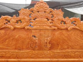 Bộ bàn ghế hoàng gia chân 14- 6 món gỗ hương đá cao cấp 23 Mặt lưng của đoản dài