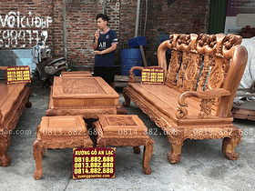 bàn ghế minh quốc đào 2 đoản gỗ gõ đỏ