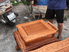 đôn kẹp gỗ gõ đỏ