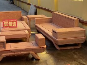Cận cảnh bản mộc thô 2 bộ sofa chân chéo và chân đùi gà gỗ hương đá cao cấp 31 Mẫu sofa chân chéo