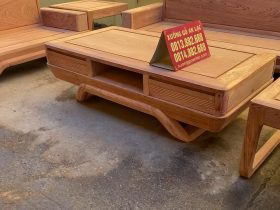 Cận cảnh bản mộc thô 2 bộ sofa chân chéo và chân đùi gà gỗ hương đá cao cấp 34 bàn trà gỗ hương đá