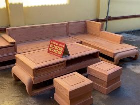 Cận cảnh bản mộc thô 2 bộ sofa chân chéo và chân đùi gà gỗ hương đá cao cấp 22 mẫu sofa chân đùi gà hiện đại