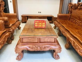 hệ chân và yếm ghế chạm hoa lá tây