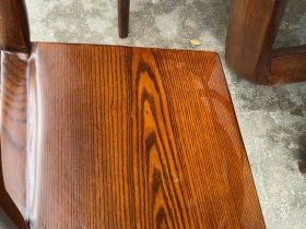 Combo sofa chân vát chéo kèm bộ đệm da Italia cao cấp và bộ bàn ghế ăn sồi hiện đại (Anh Dũng, Đà Nẵng) 41 mặt ngồi ván liền tấm