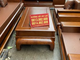 bàn trà chữ nhật mặt khung tranh