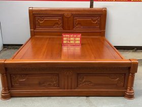 Combo tủ áo và giường ngủ gỗ gõ đỏ hàng đặt dày dặn 24 giường ngủ gỗ gõ đỏ