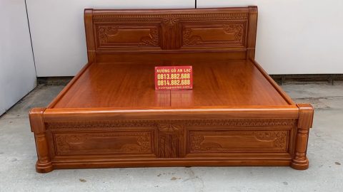 giường ngủ gỗ gõ đỏ mẫu chữ X hàng vip