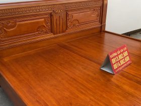 Hoàn thiện giường ngủ chữ x đục hoa dây 16 mẫu giường ngủ chữ x sang trọng