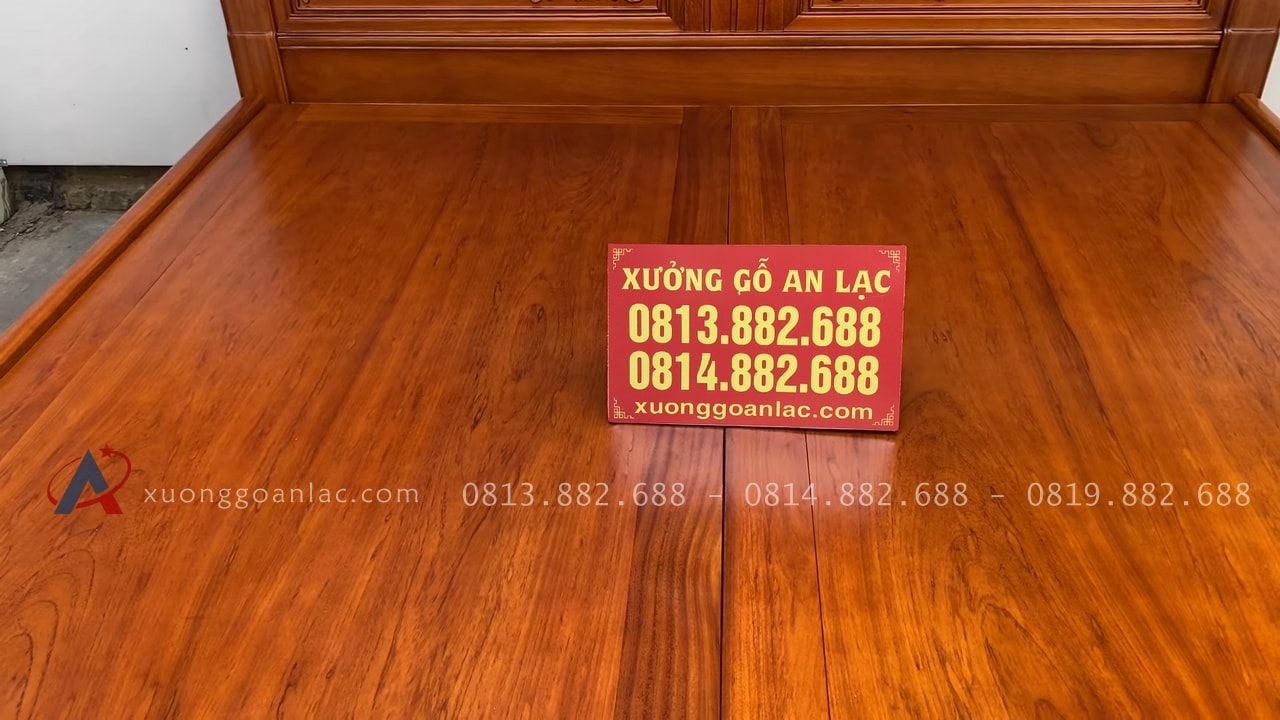 Hoàn thiện giường ngủ chữ x đục hoa dây 27 giường ngủ 1m8 x 2m