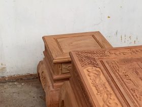 đôn ngồi gỗ hương đá