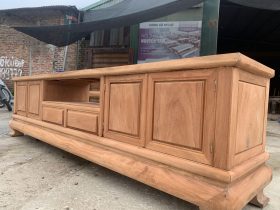 Kệ tivi 2m4 hiện đại gỗ gõ đỏ cao cấp (Anh Dũng - Đông Anh) 4 mẫu kệ tivi hiện đại thiết kế rộng rãi