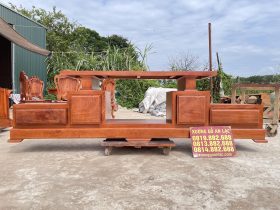 mẫu kệ tivi 2 tầng 4 ngăn kéo gỗ hương đá