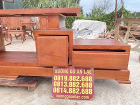 Mẫu kệ tivi 2 tầng 4 ngăn kéo 2m50 gỗ hương đá hiện đại (Anh Thành - Hà Nội) 13 mặt kệ thiết kế giật cấp lạ mắt