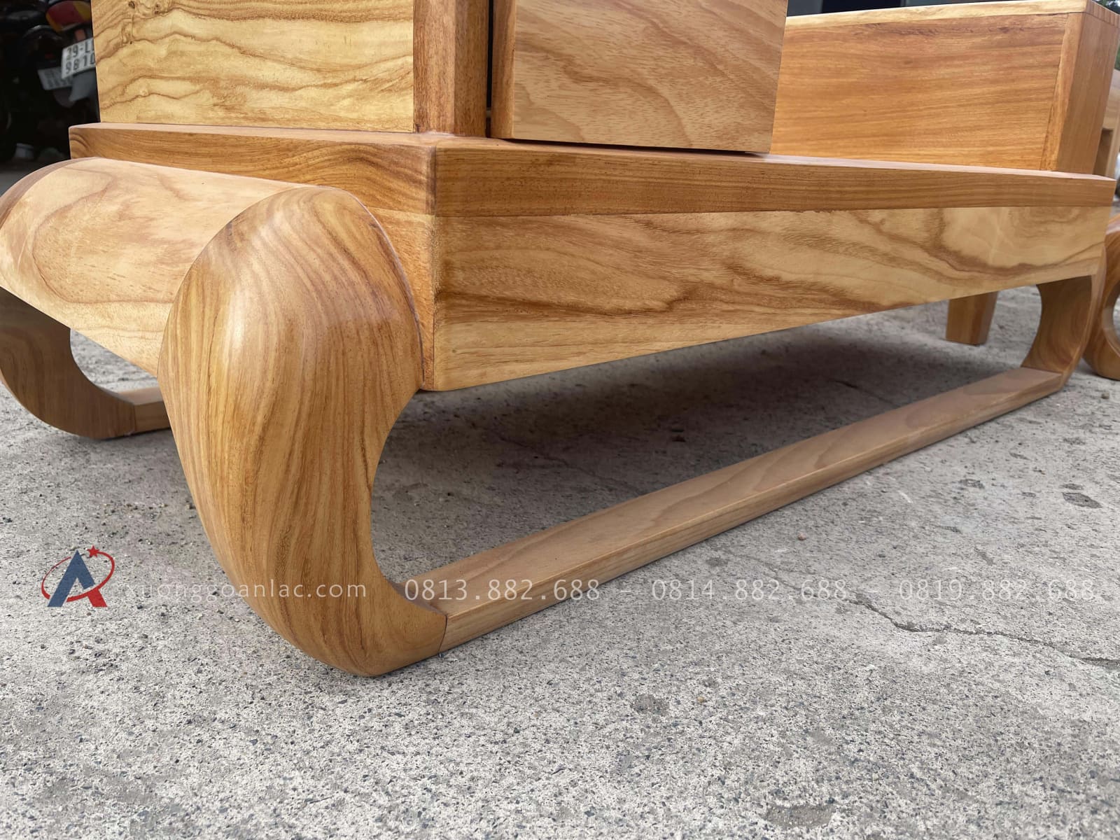 Sofa zito Mẫu Đùi Gà Gỗ Gõ Đỏ Pachy | Hàng Đặt Của Anh Thịnh - Nghệ An 31 Hệ chân đùi gà bóng mượt