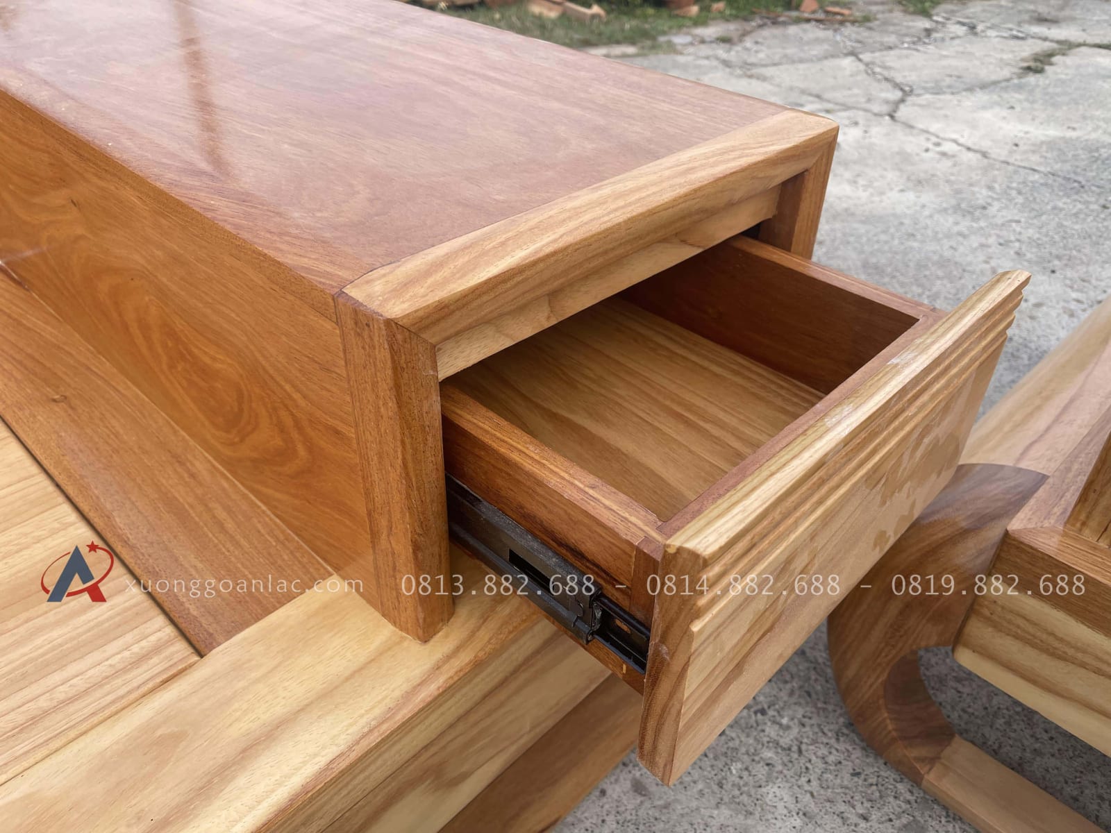 Sofa zito Mẫu Đùi Gà Gỗ Gõ Đỏ Pachy | Hàng Đặt Của Anh Thịnh - Nghệ An 28 bệ tay có ngăn kéo