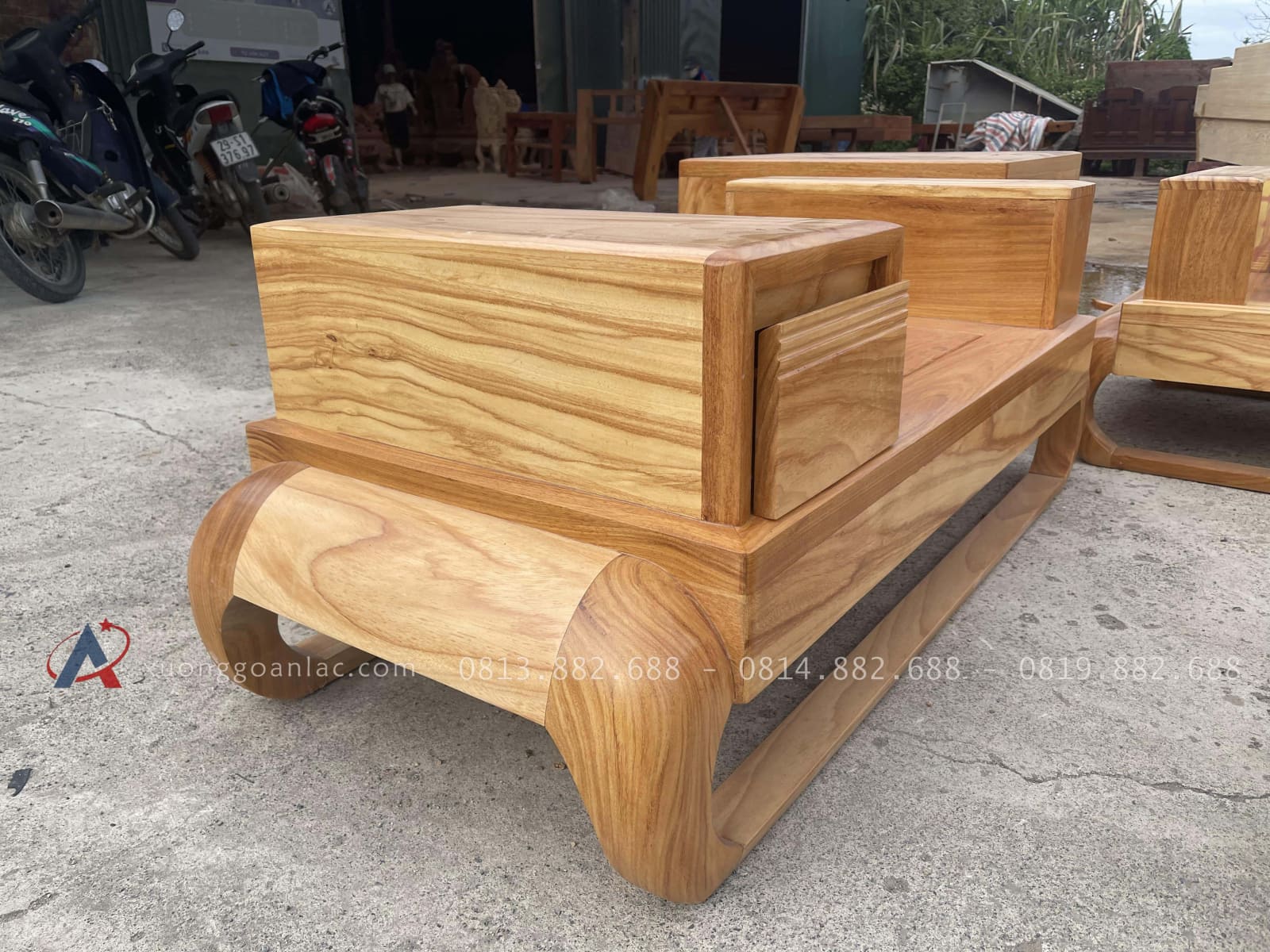 Sofa zito Mẫu Đùi Gà Gỗ Gõ Đỏ Pachy | Hàng Đặt Của Anh Thịnh - Nghệ An 30 ghế đơn gỗ gõ siêu vân
