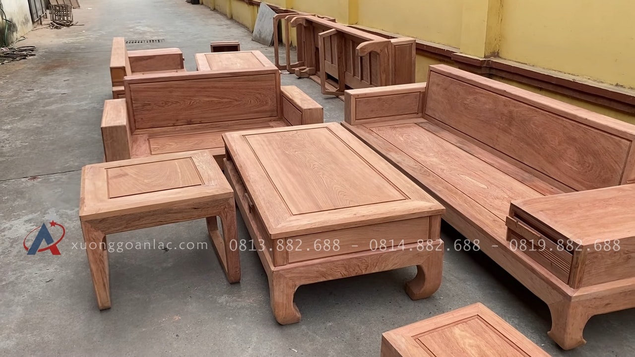 Mộc thô 2 bộ sofa chân hươu gỗ hương đá hàng đẹp sỉ đét 36 mộc thô bộ sffa chân hươu gỗ hương đá