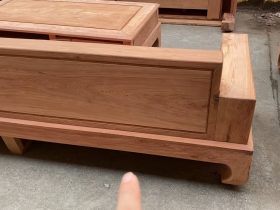 Mộc thô 2 bộ sofa chân hươu gỗ hương đá hàng đẹp sỉ đét 28 mặt lưng của mẫu đoản dài